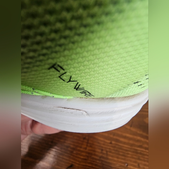 Nike Women's Lime Green W/Black & Blue Accent Sneakers/Running Shoes Size 9 - Picture 7 of 11